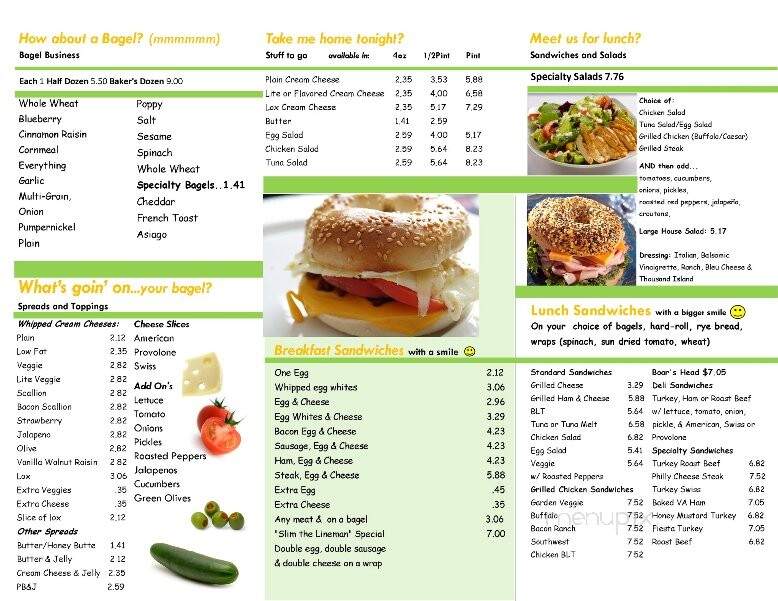 Bagel Chalet - Avon, CT menu_pic