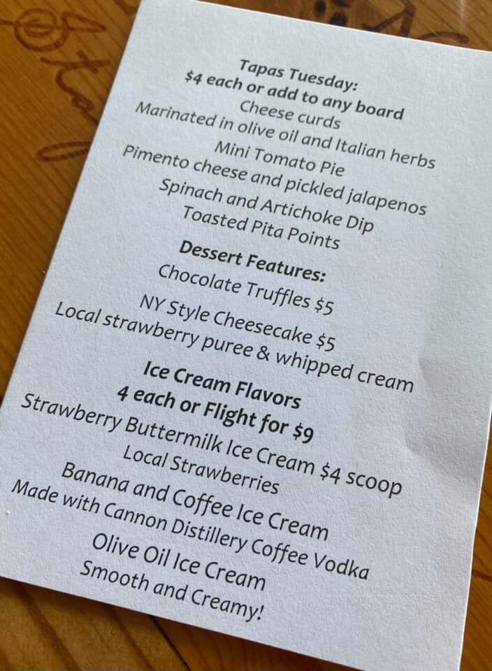 Avondale Wine & Cheese - Charleston, SC menu_pic