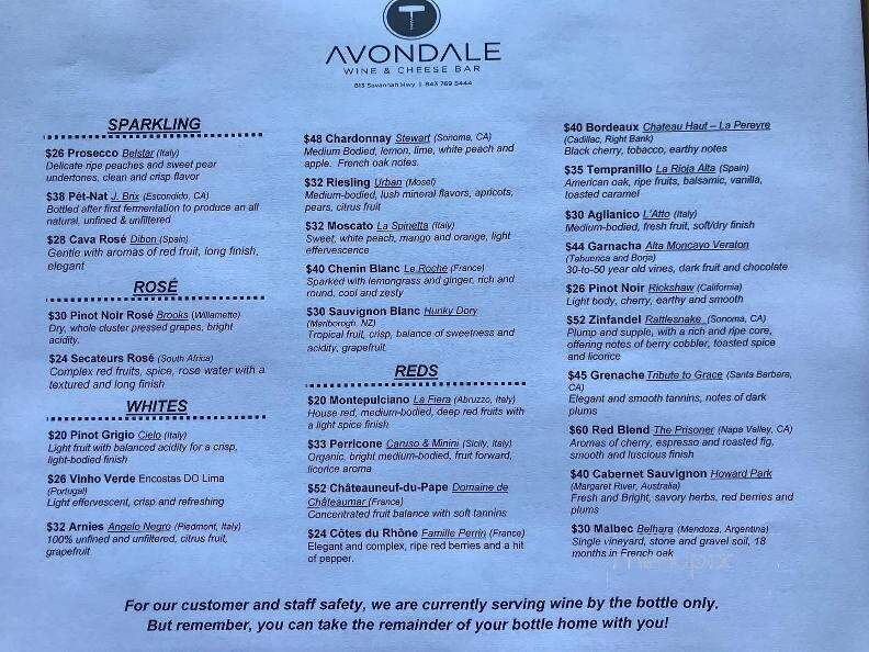 Avondale Wine & Cheese - Charleston, SC