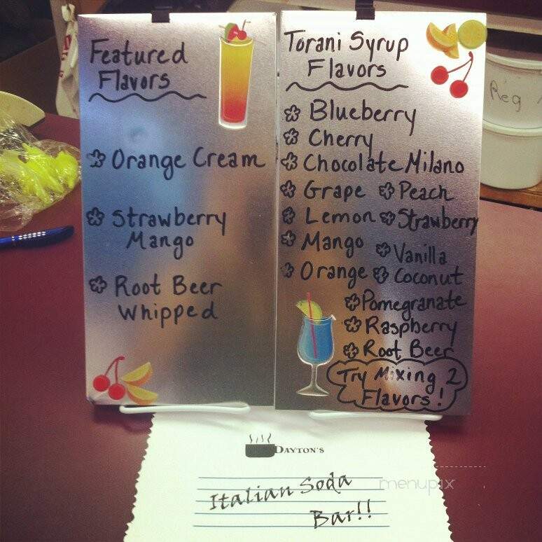 Dayton's Coffee Tea & Confecti - Lemoyne, PA menu_pic