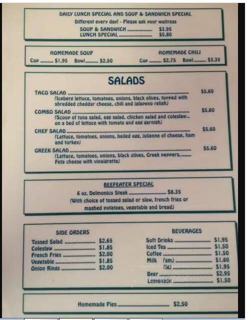 Teri's Place - Holly Hill, FL menu_pic