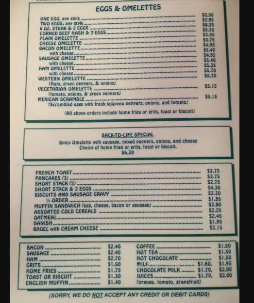 Teri's Place - Holly Hill, FL menu_pic