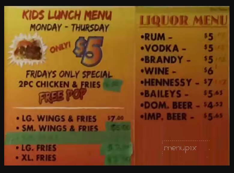 Snappers Paradise - Etobicoke, ON menu_pic