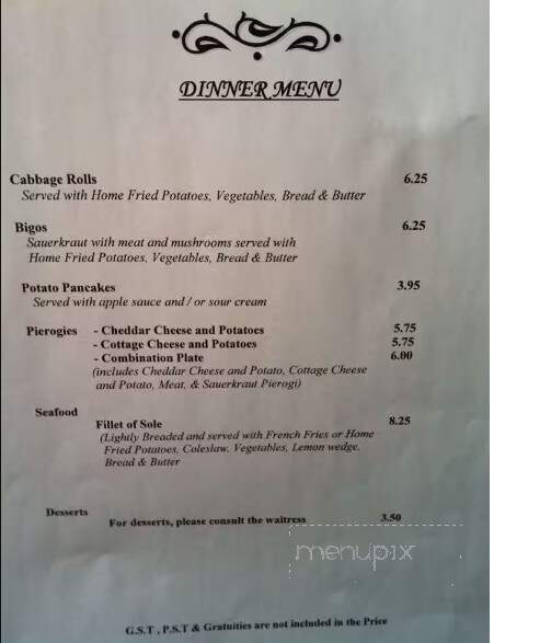 Karolina's Restaurant - Hamilton, ON menu_pic