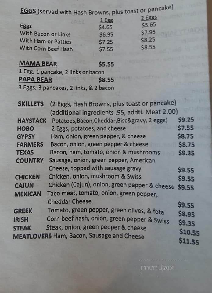 Seneca Family Restaurant - Seneca, IL menu_pic