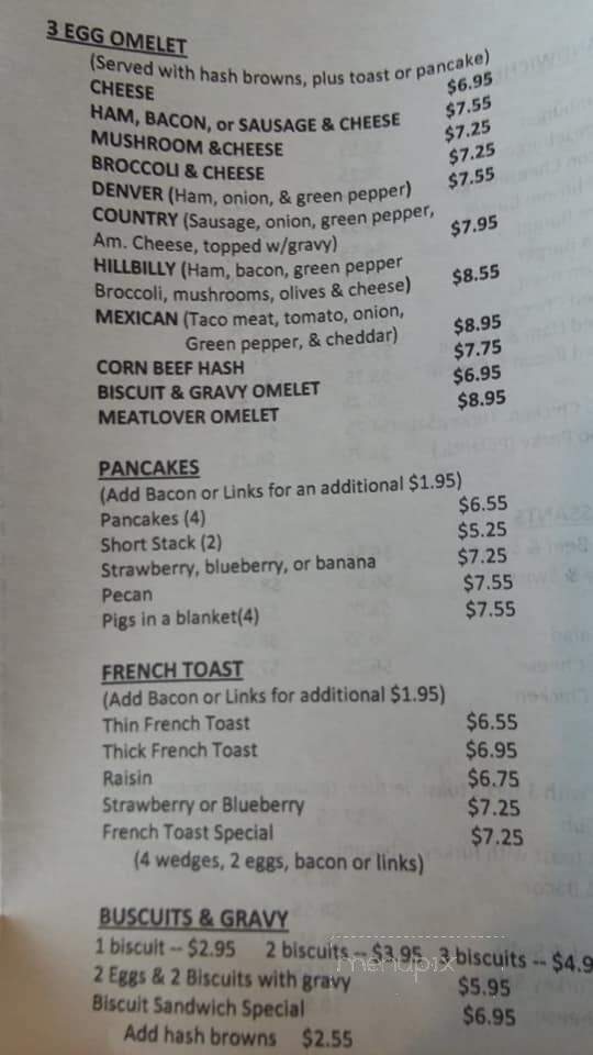 Seneca Family Restaurant - Seneca, IL menu_pic