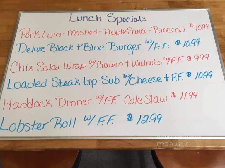 Tory Hill Cafe - Buxton, ME menu_pic