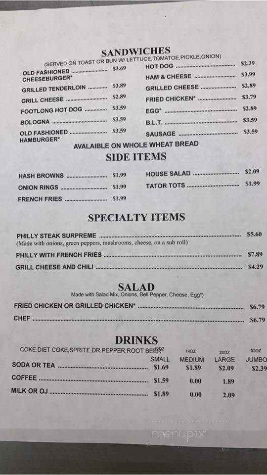 Ann's Place - Dalton, GA menu_pic