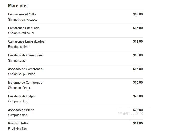 El Fogon Restaurant - Paterson, NJ menu_pic