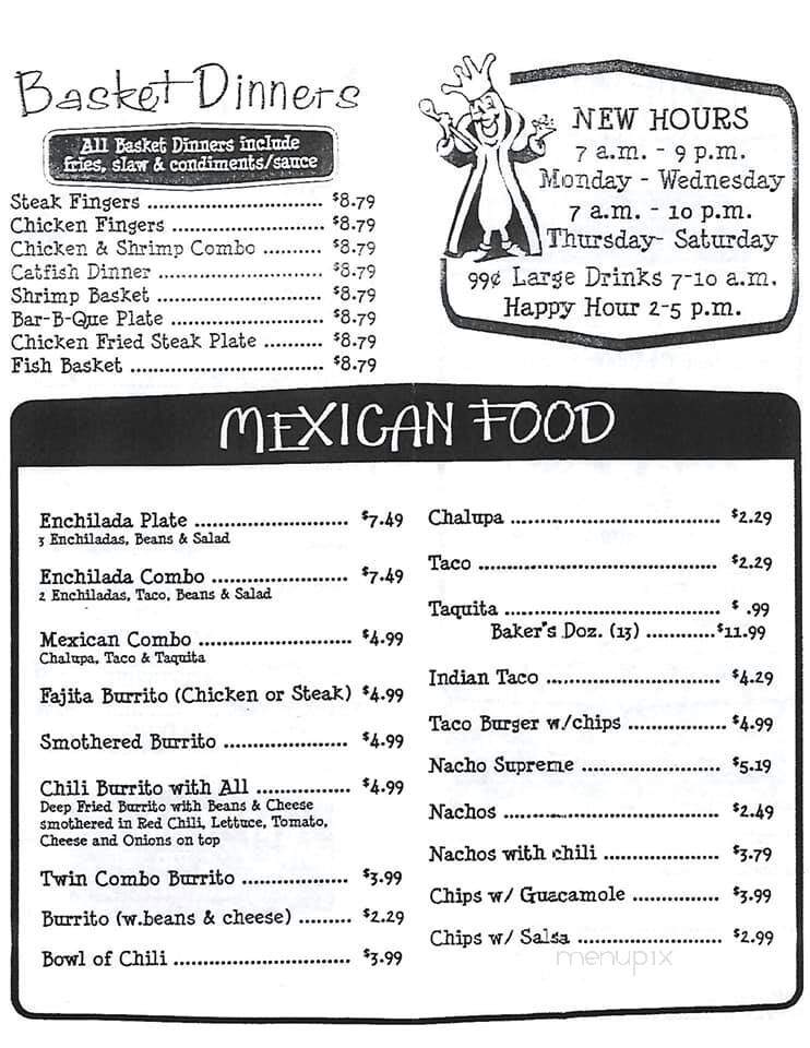 Twin Cronnie Drive-In - Clovis, NM menu_pic