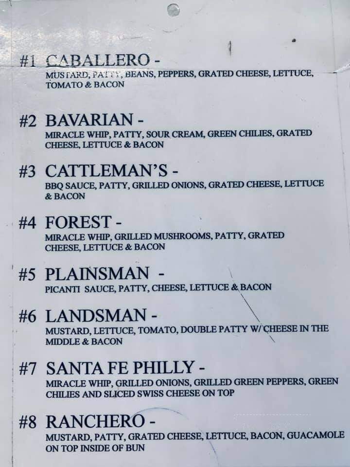 Twin Cronnie Drive-In - Clovis, NM menu_pic