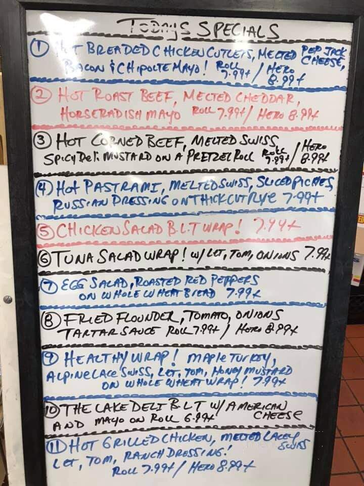 Lake Deli - Farmingville, NY menu_pic