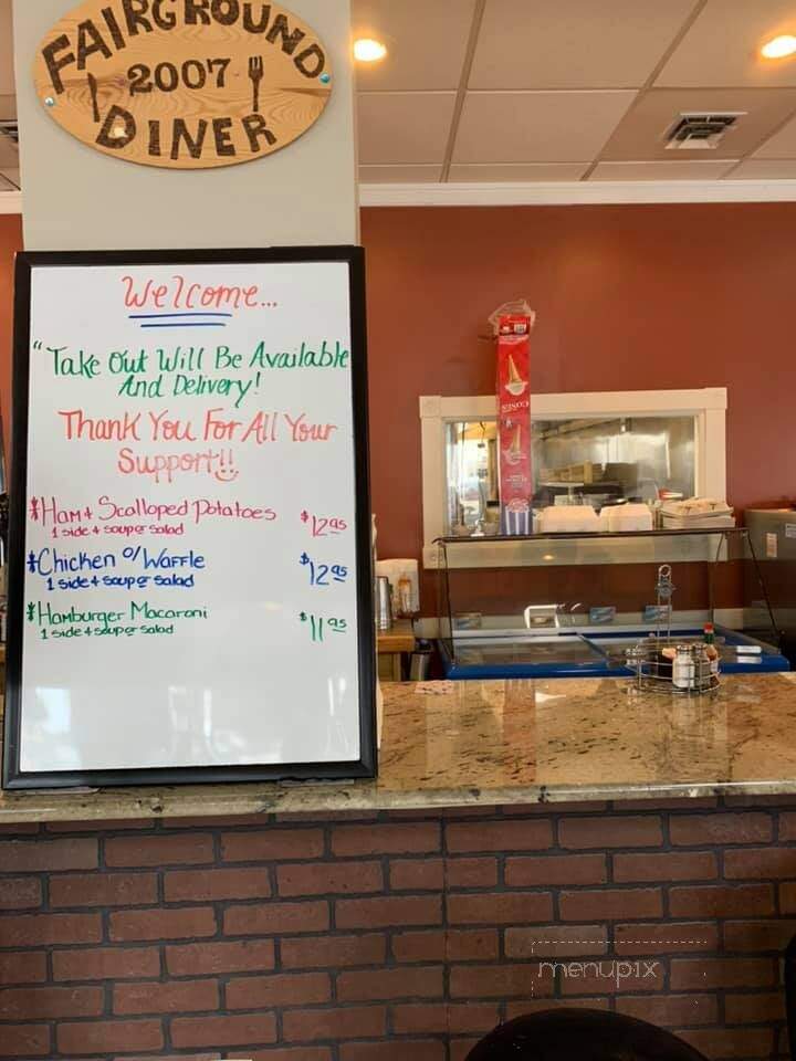 Fairgrounds Diner - Carlisle, PA menu_pic
