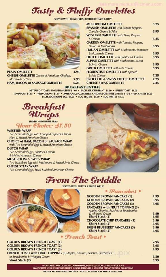 Fairgrounds Diner - Carlisle, PA menu_pic