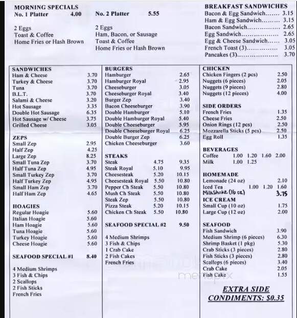 Jule's Sweet Shop - Norristown, PA menu_pic