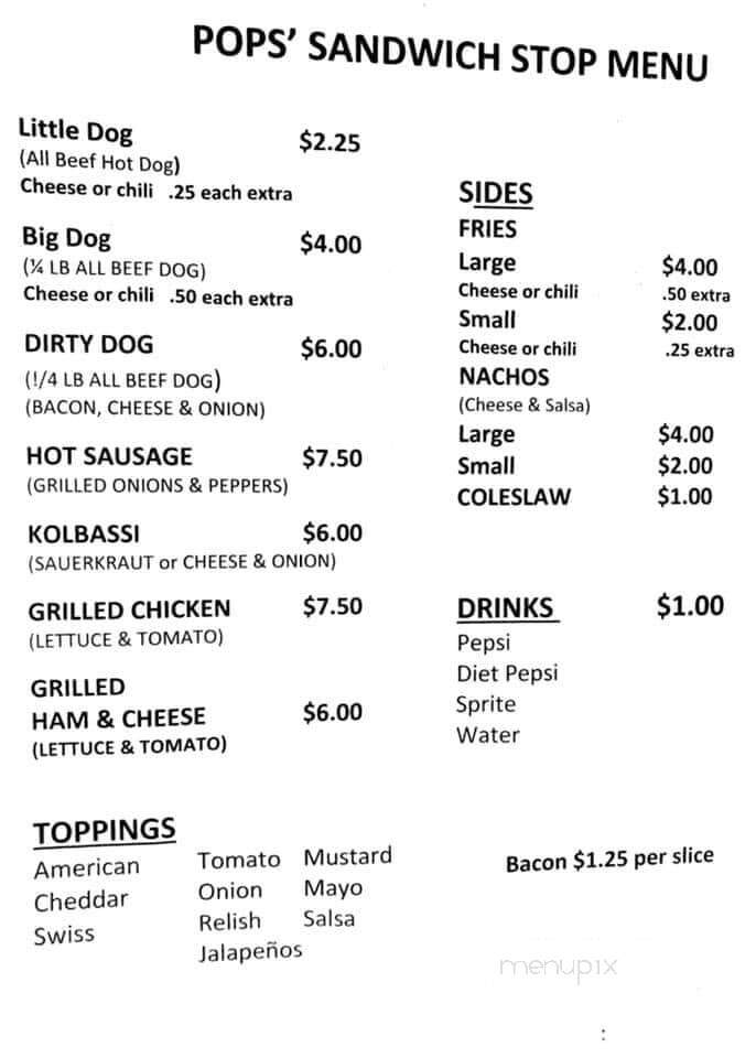 Monongahela Valley Country Clb - Monongahela, PA menu_pic