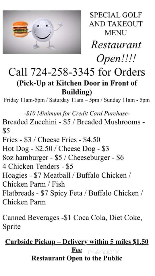 Monongahela Valley Country Clb - Monongahela, PA menu_pic