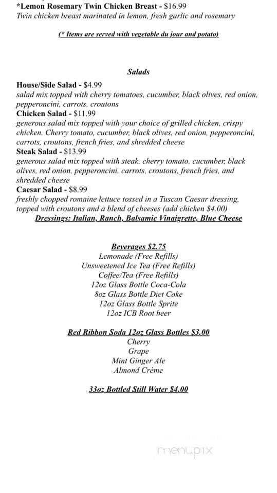 Monongahela Valley Country Clb - Monongahela, PA menu_pic