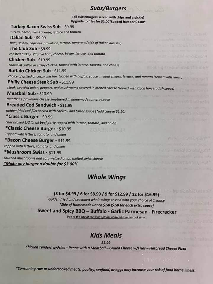 Monongahela Valley Country Clb - Monongahela, PA menu_pic
