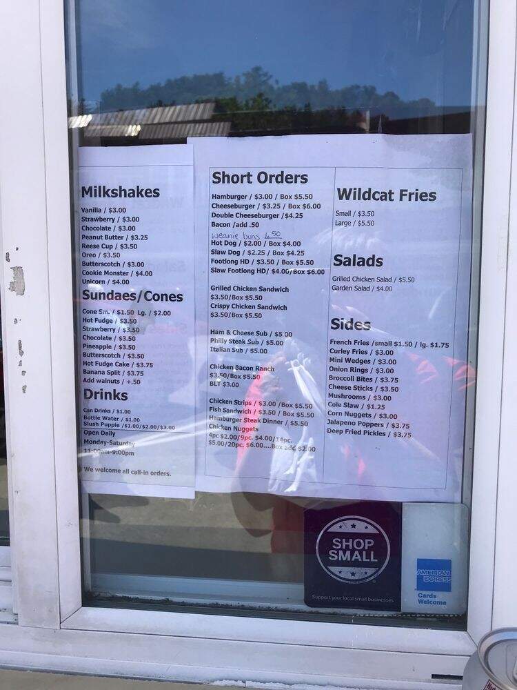 Pixie Restaurant - Pound, VA menu_pic