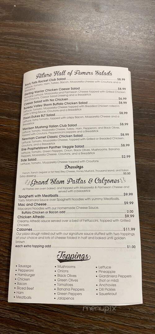 J W's 3rd Base - Rock Falls, WI menu_pic