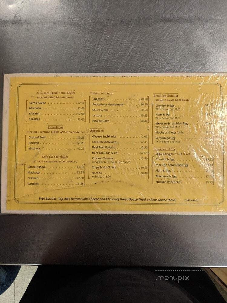 Martha's Mexican Deli - Gardena, CA menu_pic