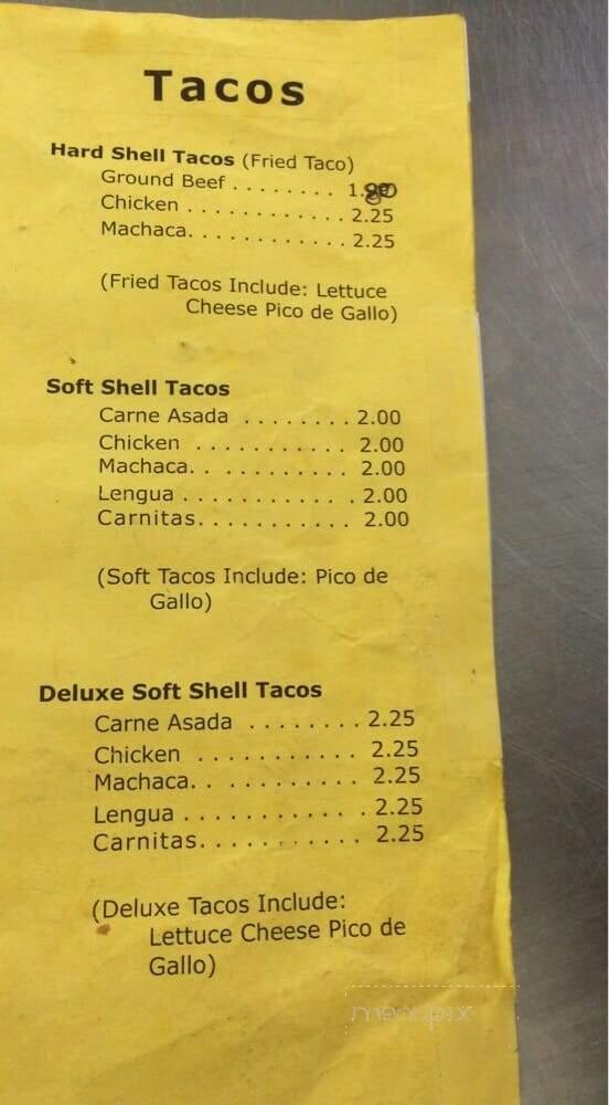Martha's Mexican Deli - Gardena, CA menu_pic