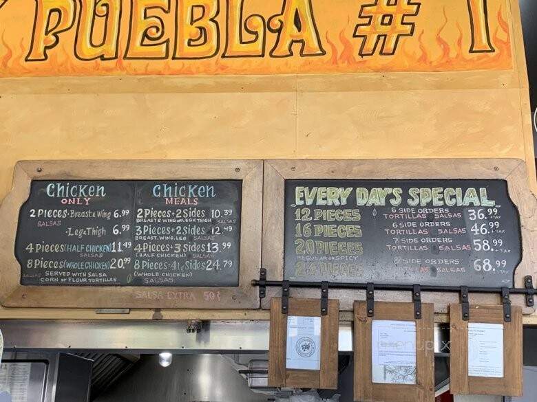Pollos Puebla - Pasadena, CA menu_pic