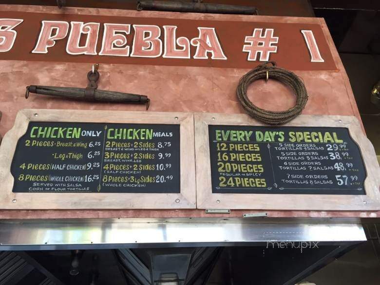 Pollos Puebla - Pasadena, CA menu_pic