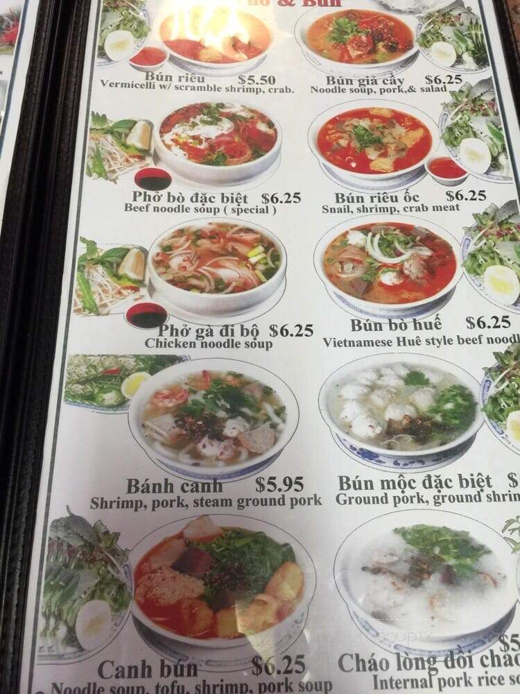 Van Restaurant - Garden Grove, CA menu_pic