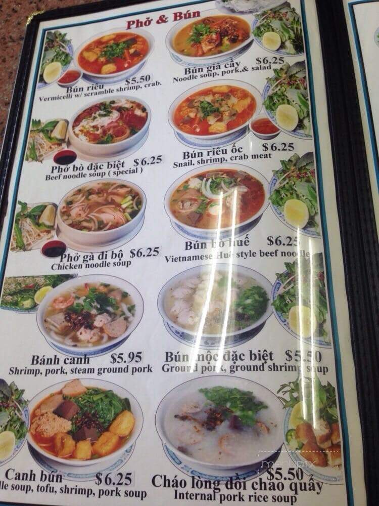 Van Restaurant - Garden Grove, CA menu_pic