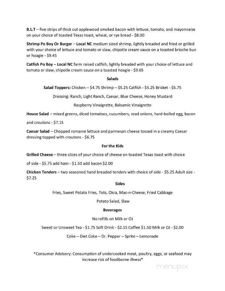 Shep's - Washington, NC menu_pic