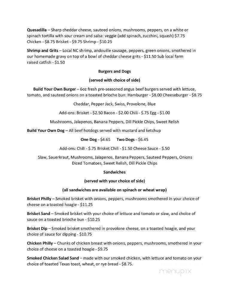 Shep's - Washington, NC menu_pic