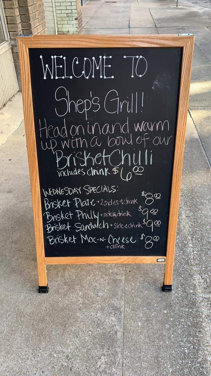 Shep's - Washington, NC menu_pic