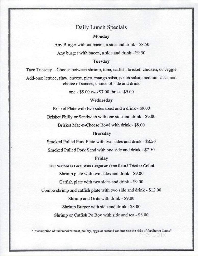 Shep's - Washington, NC menu_pic