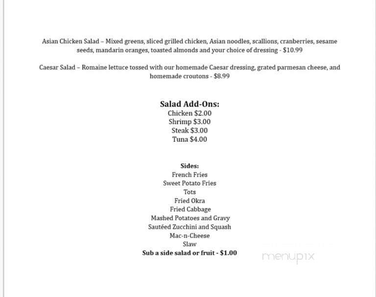 Shep's - Washington, NC menu_pic