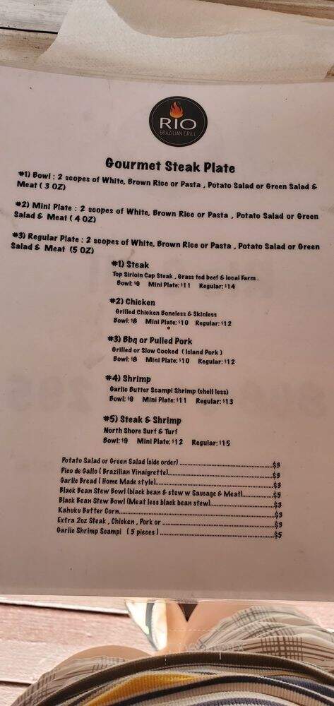 Rio Brazilian Grill Steak House - Wahiawa, HI menu_pic