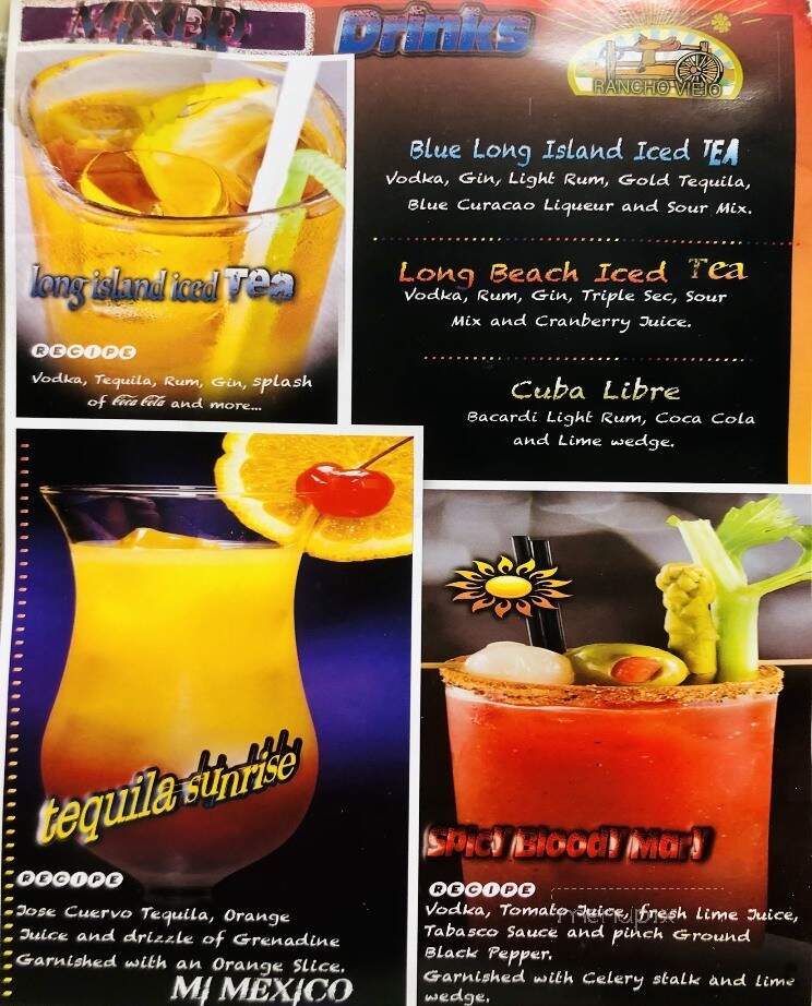 Rancho Viejo Mexican Grill - Alexandria, MN menu_pic