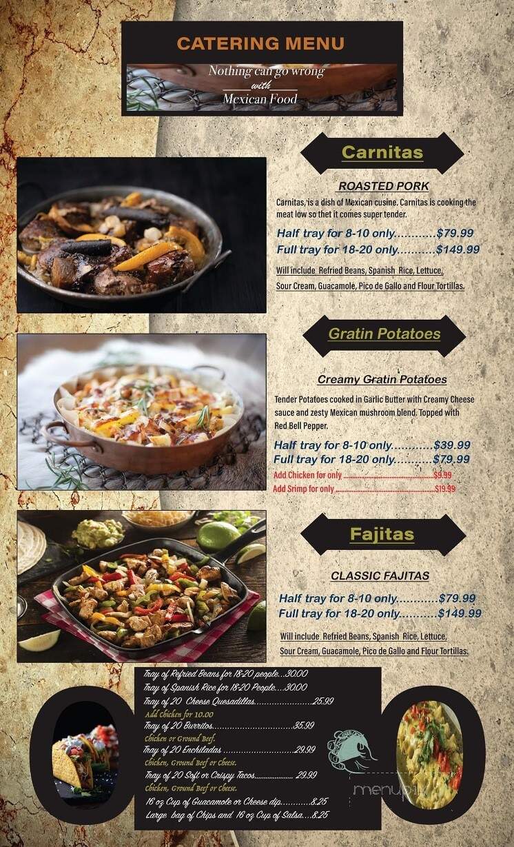 Rancho Viejo Mexican Grill - Alexandria, MN menu_pic