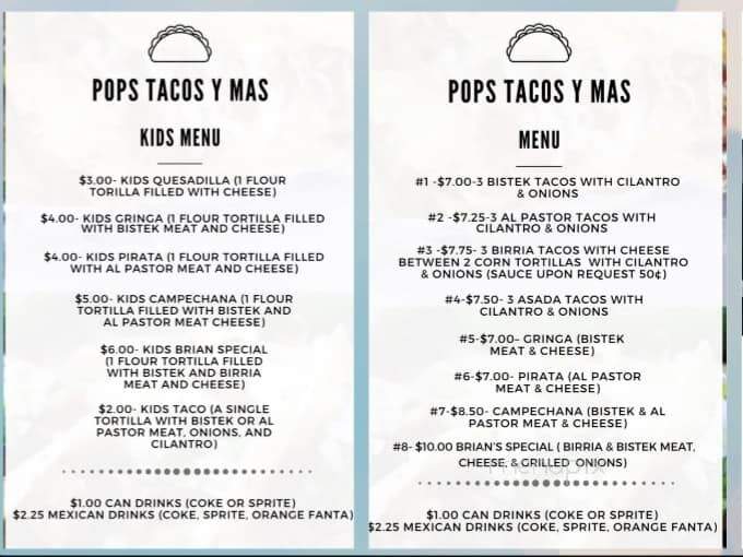 Pops Tacos y Mas - San Angelo, TX