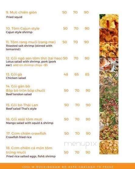 Viet Quan - Garland, TX menu_pic