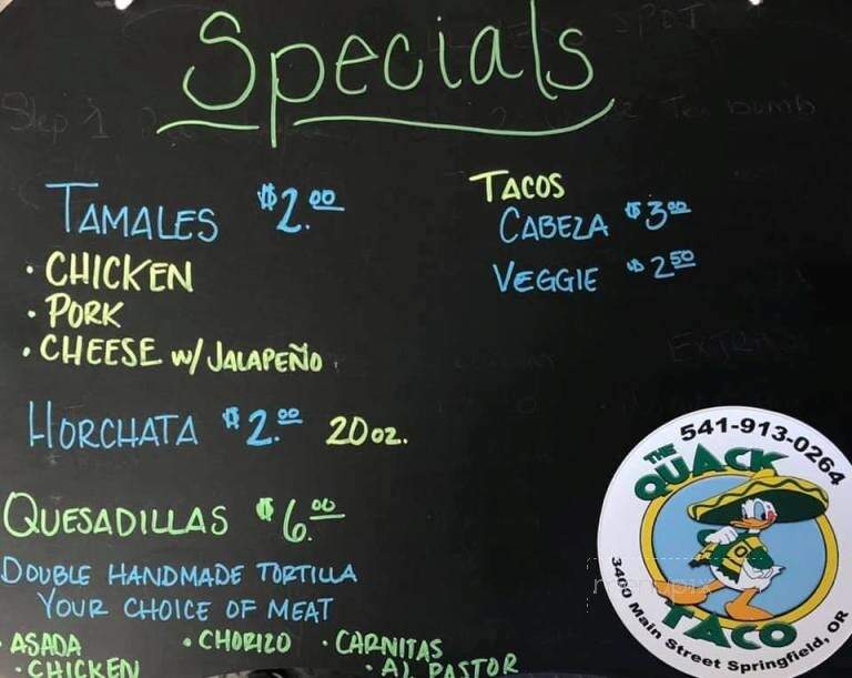 The Quack Taco - Springfield, OR
