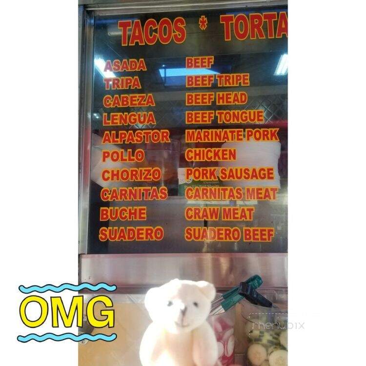Divas Tacos - Los Angeles, CA menu_pic