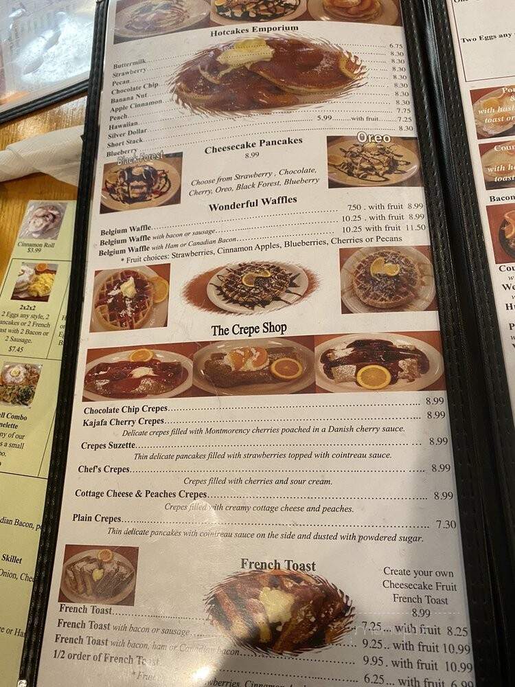 Hotcakes Emporium Pancake House & Restaurant - Avon, IN menu_pic