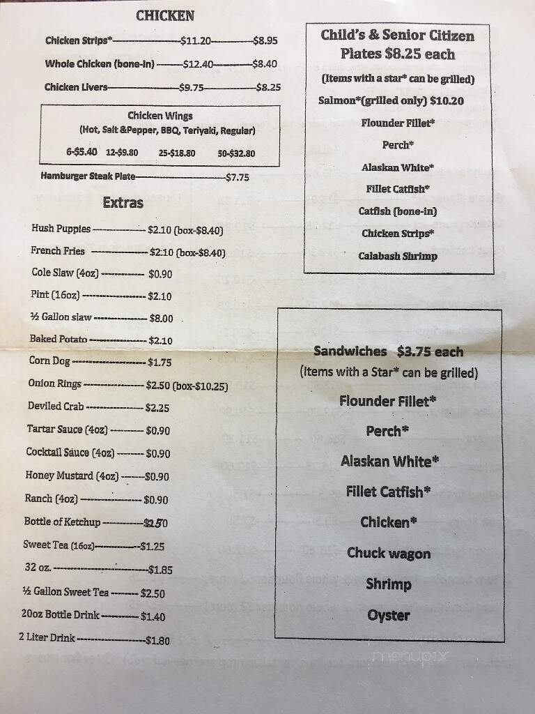 Lincoln Saefood - Lincolnton, NC menu_pic