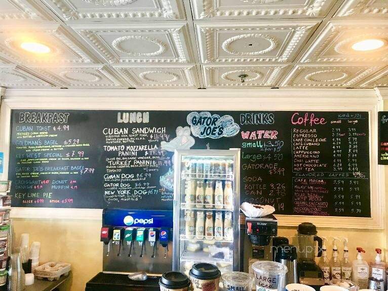 Gator Joe's Coffee - Key West, FL menu_pic