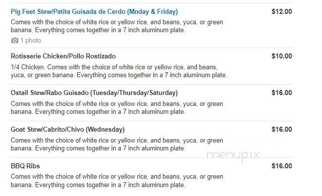 Lechonera La Isla - New York, NY menu_pic