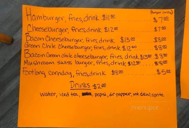 Malt Shoppe - South Fork, CO menu_pic