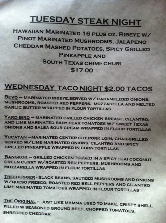 The Community Bar - Houston, TX menu_pic