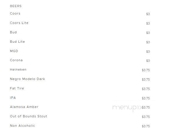 Rockaway Steak house - South Fork, CO menu_pic